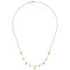 Hot Gabriel & Co. 14K Yellow Gold Station Droplet Necklace