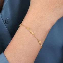 Sale Gabriel & Co. 14K Yellow Gold Stations Bracelet