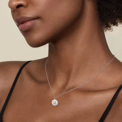 Discount Gabriel & Co. 14K Yellow Gold 925 Sterling Silver Bujukan Heart Medallion Pendant Necklace