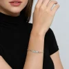 Outlet Gabriel & Co. 14K Yellow Gold 925 Sterling Silver Bujukan Personalize Bar Link Chain Bracelet