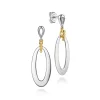 Best Gabriel & Co. 14K Yellow Gold 925 Sterling Silver Bujukan Stud Drop Earrings