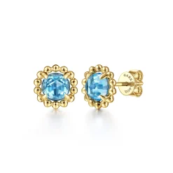 New Gabriel & Co. 14K Yellow Gold Stud Earrings