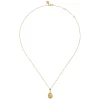 Clearance Gabriel & Co. 14K Yellow Gold Teardrop Citrine with Diamond Halo Necklace