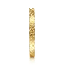 Online Gabriel & Co. 14K Yellow Gold Textured Checkered Stackable Ring