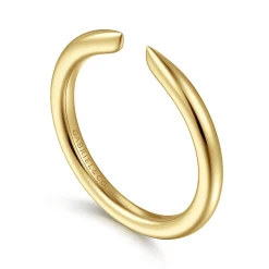 Gabriel & Co. 14K Yellow Gold Thin Open Anniversary Band