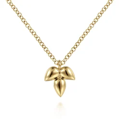 Clearance Gabriel & Co. 14K Yellow Gold Triple Teardrop Pendant Necklace