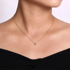 Clearance Gabriel & Co. 14K Yellow Gold Triple Teardrop Pendant Necklace