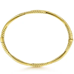 Outlet Gabriel & Co. 14K Yellow Gold Twisted Rope Bangle Bracelet