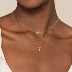 Outlet Gabriel & Co. 14K Yellow Gold Twisted Rope Infinity Pendant Necklace
