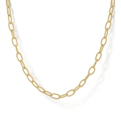 Best Gabriel & Co. 14K Yellow Gold Twisted Rope Link Chain Necklace