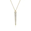 Sale Gabriel & Co. 18K Yellow Gold Vertical Diamond Bar Necklace