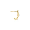 Sale Gabriel & Co. 14K Yellow Gold White Sapphire J Hoop Earrings