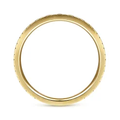 Gabriel & Co. 14K Yellow Gold X Pattern Stackable Ring