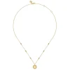 Sale Gabriel & Co. 14K Yellow Plain Gold Bujukan Anchor Medallion Necklace