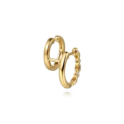 Sale Gabriel & Co. 14K Yellow Plain Gold Bujukan Stuggies Earrings