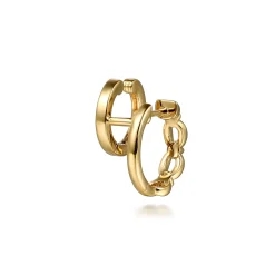 Discount Gabriel & Co. 14K Yellow Plain Gold Bujukan Stuggies Earrings