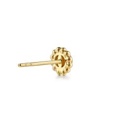 New Gabriel & Co. 14K Yellow Plain Gold Bujukan Stud Earrings