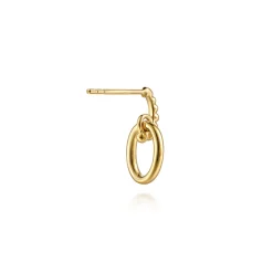Sale Gabriel & Co. 14K Yellow Plain Gold Bujukan Stud Drop Earrings