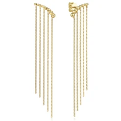 Sale Gabriel & Co. 14K Yellow Plain Gold Drop Earrings