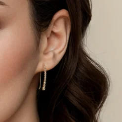 Outlet Gabriel & Co. 14K Yellow Plain Gold Graduating Bujukan Ball Drop Frenchwire Earrings