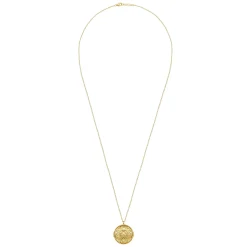 Discount Gabriel & Co. 14K Yellow Plain Gold Locket Pendant Necklace