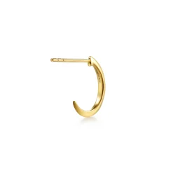 Sale Gabriel & Co. 14K Yellow Plain Gold Spike Huggie Earrings