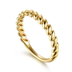 Gabriel & Co. 14K Yellow Plain Gold Stackable Ring
