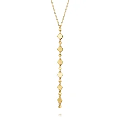 Gabriel & Co. 14K Yellow Plain Gold Vertical Bar Necklace
