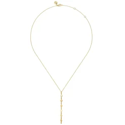 Gabriel & Co. 14K Yellow Plain Gold Vertical Bar Necklace