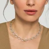 Clearance Gabriel & Co. 14K Yellow-White Chain Diamond Link Necklace