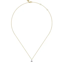 Online Gabriel & Co. 14K Yellow White Gold Diamond Flower Pendant Necklace