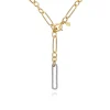 Sale Gabriel & Co. 14K Yellow-White Y Chain Necklace with Diamond Drop