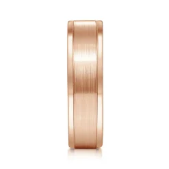 Online Gabriel & Co. Landon - 14K Rose Gold 6mm - Men's Wedding Band in Satin Finish