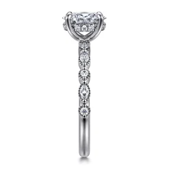 Clearance Gabriel & Co. Lanna - 14K White Gold Oval Diamond Engagement Ring