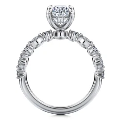 Online Gabriel & Co. Lanna - 14K White Gold Oval Diamond Engagement Ring