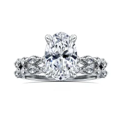 Online Gabriel & Co. Lanna - 14K White Gold Oval Diamond Engagement Ring