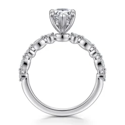 Sale Gabriel & Co. Lanna - 14K White Gold Pear Shape Diamond Engagement Ring