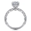 Online Gabriel & Co. Lanna - 14K White Gold Round Diamond Engagement Ring