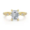 Outlet Gabriel & Co. Lanna - 14K Yellow Gold Emerald Cut Diamond Engagement Ring