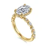Discount Gabriel & Co. Lanna - 14K Yellow Gold Oval Diamond Engagement Ring