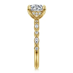 Gabriel & Co. Lanna - 14K Yellow Gold Round Diamond Engagement Ring