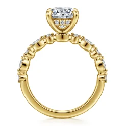 Gabriel & Co. Lanna - 14K Yellow Gold Round Diamond Engagement Ring