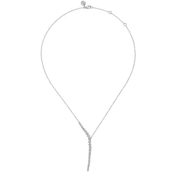 Hot Gabriel & Co. Lariat Y Necklace 14K White Gold Diamond 0.75ct