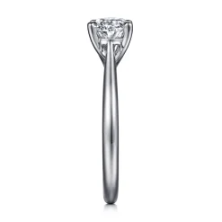 Clearance Gabriel & Co. Larissa - 14K White Gold East West Oval Solitaire Engagement Ring