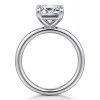 New Gabriel & Co. Lark - 14K White Gold Emerald Cut Solitaire Engagement Ring