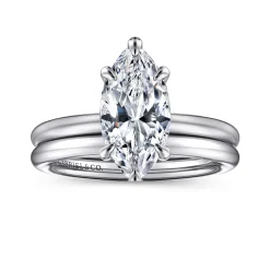 Online Gabriel & Co. Lark - 14K White Gold Marquise Shape Solitaire Engagement Ring