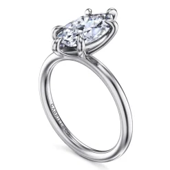 Online Gabriel & Co. Lark - 14K White Gold Marquise Shape Solitaire Engagement Ring