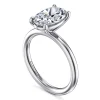 Best Gabriel & Co. Lark - 14K White Gold Oval Solitaire Engagement Ring