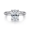 Clearance Gabriel & Co. Lark - 14K White Gold Oval Solitaire Engagement Ring