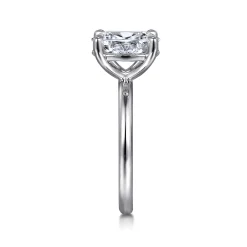Clearance Gabriel & Co. Lark - 14K White Gold Oval Solitaire Engagement Ring